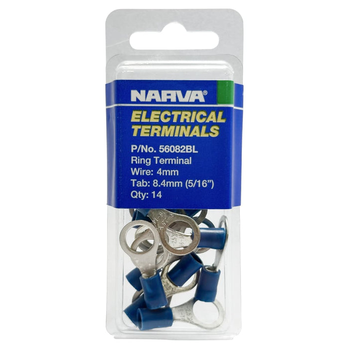 Electrical Terminal - Ring Terminal, 4mm Wire, 8.4mm (5/16") Diameter