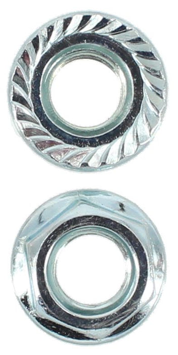 M8 X 12mm A/F Serrated Flange Nut 1.25 Pitch