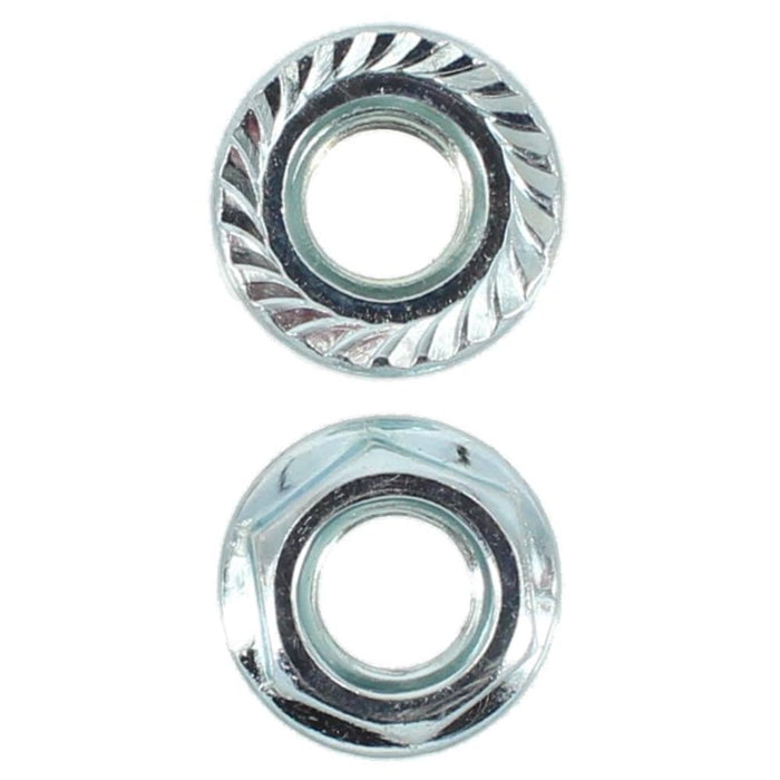 M8 X 12mm A/F Serrated Flange Nut 1.25 Pitch