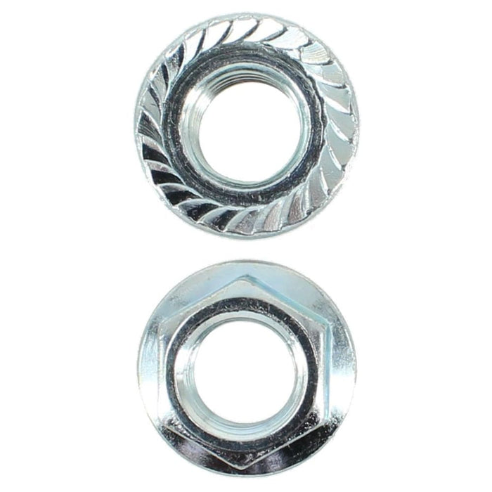 M10 X 14mm A/F Serrated Flange Nut Fine 1.25 Pitch