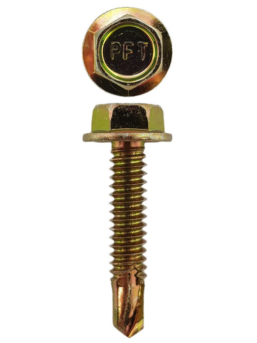 Self Drilling Screws Hex Flange Head 10-24 X 25mm