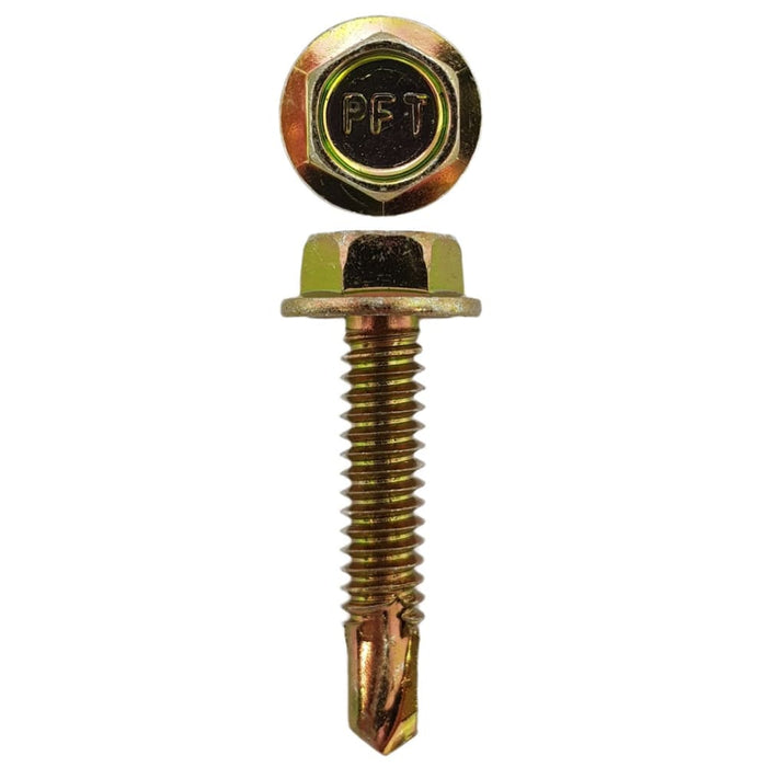 Self Drilling Screws Hex Flange Head 10-24 X 25mm