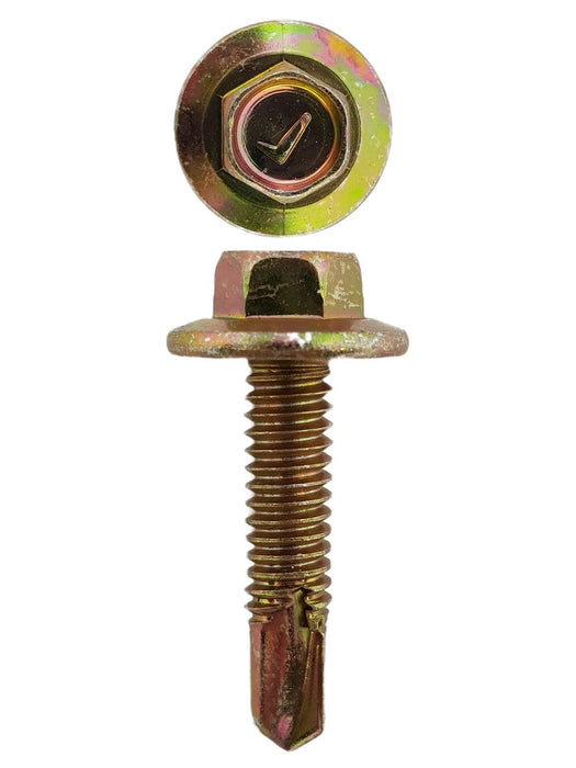 Self Drilling Screws Hex Flange Head 12-24 X 25mm