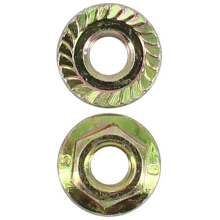 M5 X 8mm A/F Serrated Hex Flange Nut 0.8 Pitch Zy