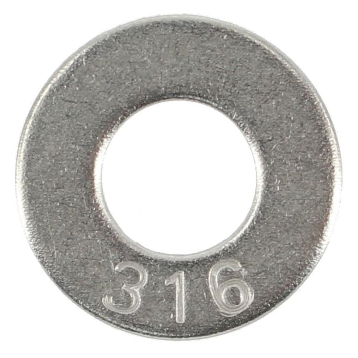 316 Stainless Steel 5/16 Flat Washer (Qty 60)