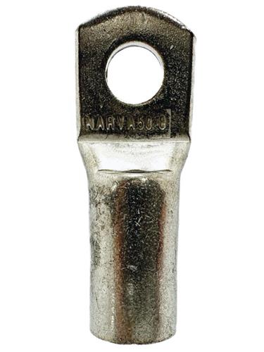 NARVA STRAIGHT BARREL CABLE LUG - 50MM2 CABLE, 8MM STUD (QTY 10)
