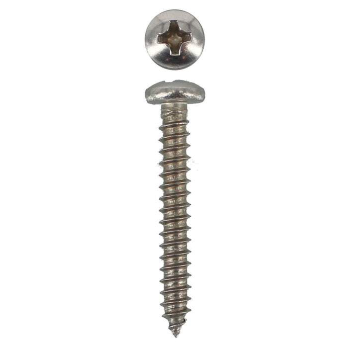 304 Stainless Steel Self Tappers 6g X 1 Pan Phillips