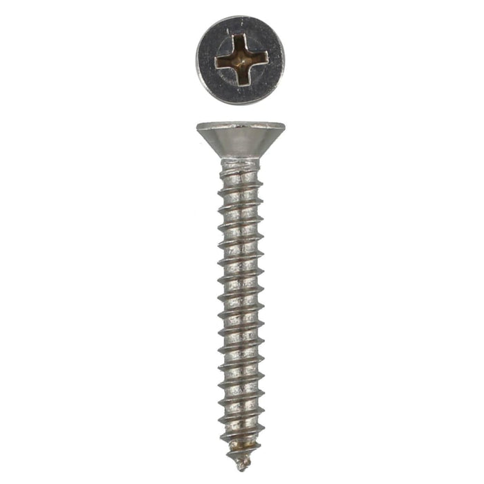 304 Stainless Steel Self Tappers 6g X 1 Countersunk