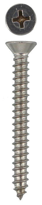 304 Stainless Steel Self Tappers 6g X 1 1/4 Countersunk