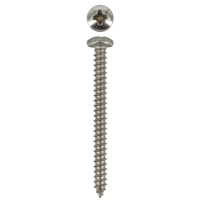 304 Stainless Steel Self Tappers 6g X 1 1/2 Pan Phillips