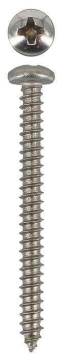 304 Stainless Steel Self Tappers 6g X 1 1/2 Pan Phillips