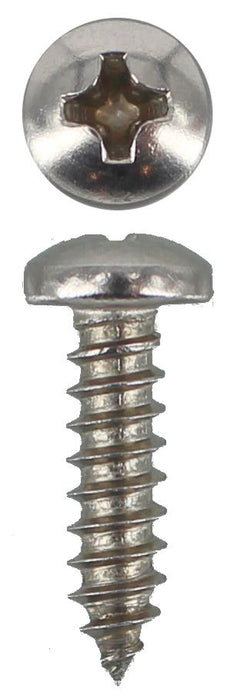 304 Stainless Steel Self Tappers 8g X 3/4 Pan Phillips
