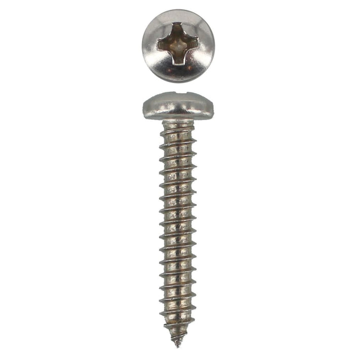 304 Stainless Steel Self Tappers 8g X 1 Pan Phillips