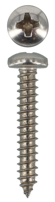 304 Stainless Steel Self Tappers 8g X 1 Pan Phillips