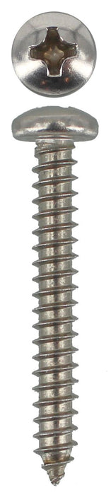304 Stainless Steel Self Tappers 8g X 1 1/4 Pan Phillips