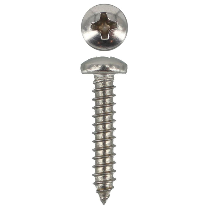 304 Stainless Steel Self Tappers 10g X 1 Pan Phillips