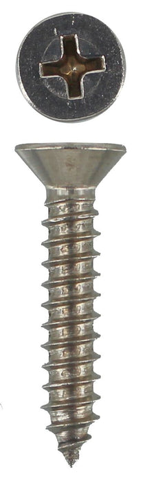 304 Stainless Steel Self Tappers 10g X 1 Countersunk