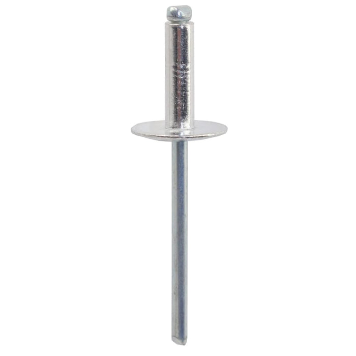 Pop Rivet Asl6-10 - Large Flange Aluminium Rivet, Steel Stem