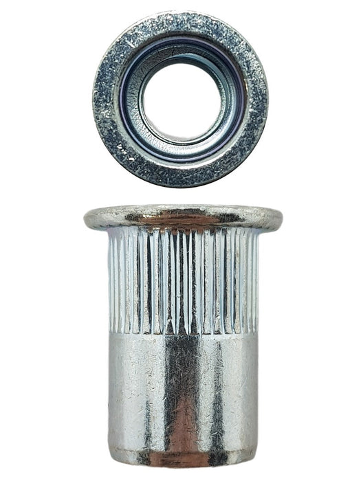 316 Stainless Steel M8 Flat Splined Rivnut