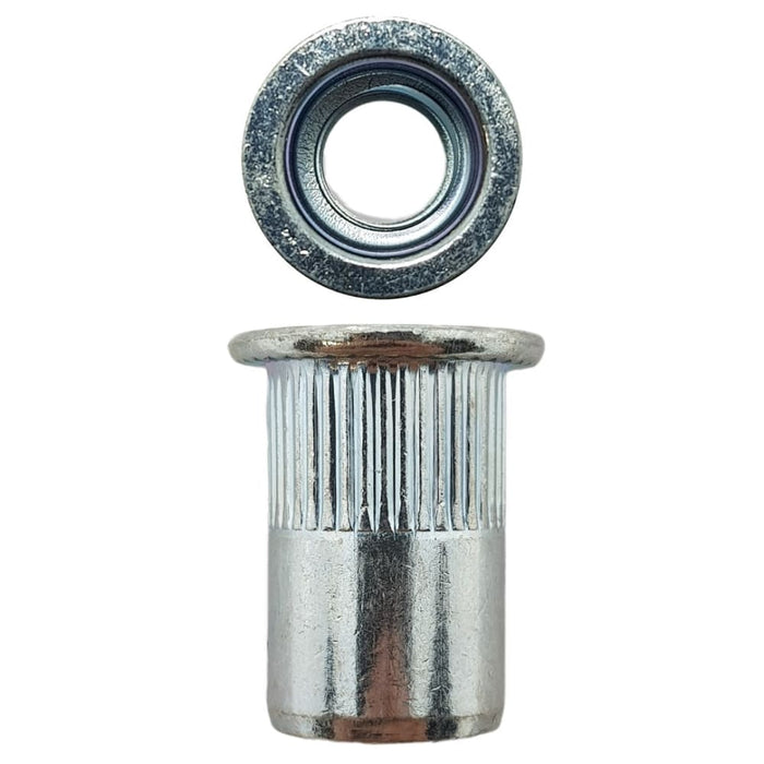 316 Stainless Steel M8 Flat Splined Rivnut