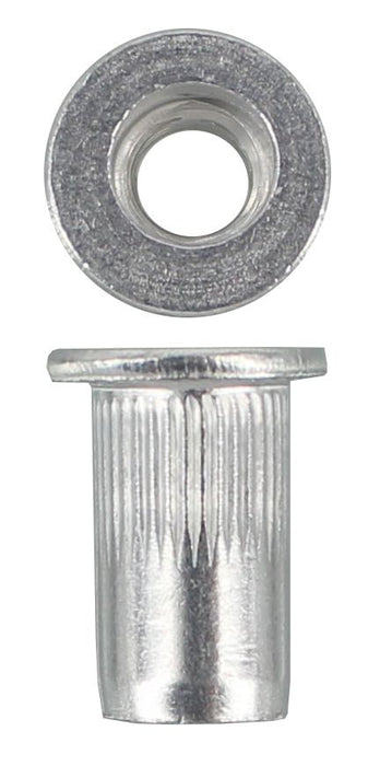 M5 Flat Splined Aluminium Rivnut