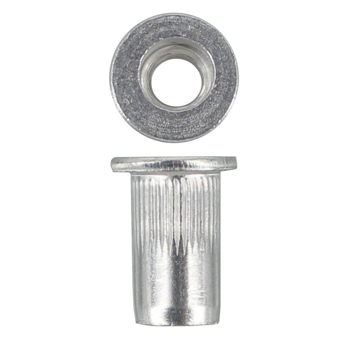 M5 Flat Splined Aluminium Rivnut