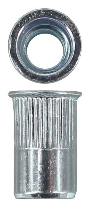 M5 Flush Splined Steel Rivnut