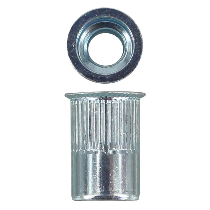 M6 Flush Splined Steel Rivnut