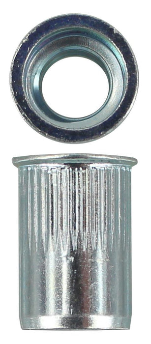 M8 Flush Splined Steel Rivnut