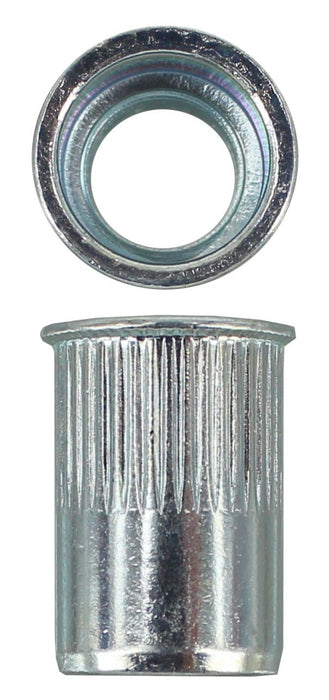 M10 X 1.5 Coarse Splined Flush Steel Rivnut