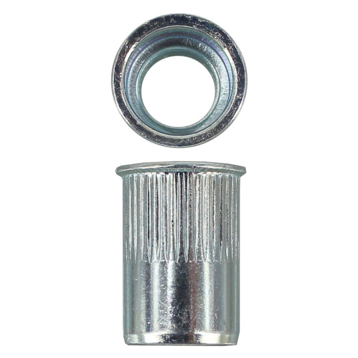 M10 X 1.5 Coarse Splined Flush Steel Rivnut