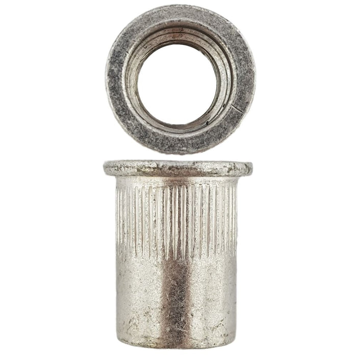 M12 X 1.75 Flat Splined Aluminium Rivnut
