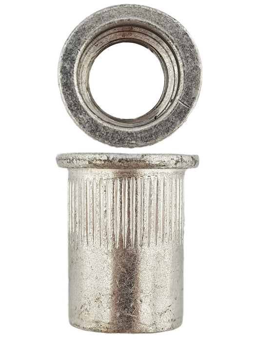 M12 X 1.75 Flat Splined Aluminium Rivnut