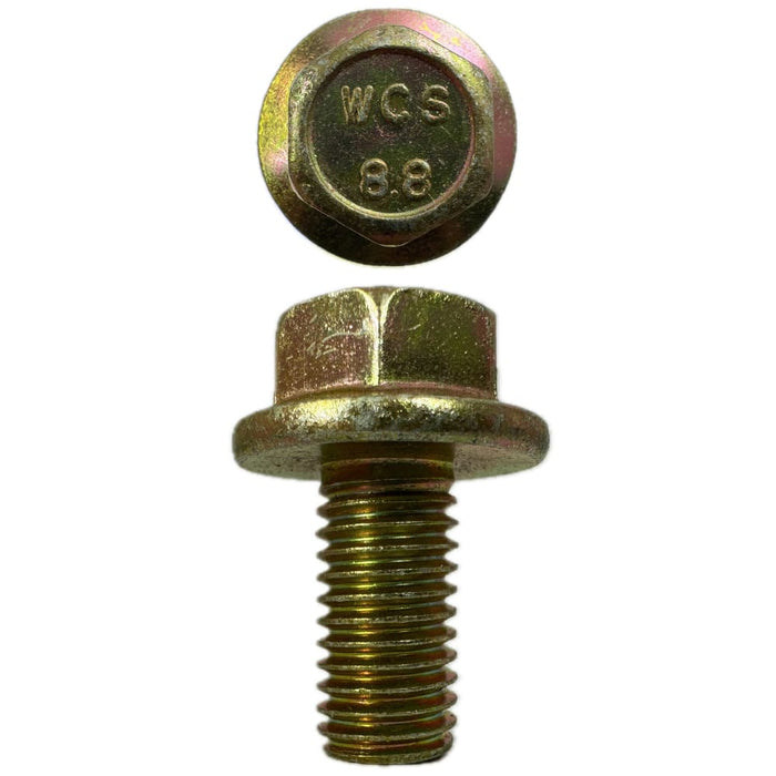 M10 X 20mm X 14mm A/F X 1.5p Non-Serrated Hex Flange Set Screw Coarse
