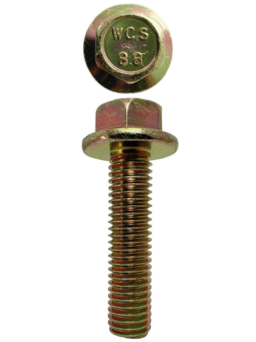M10 X 40mm X 14mm A/F X 1.5p Non-Serrated Hex Flange Set Screw Coarse