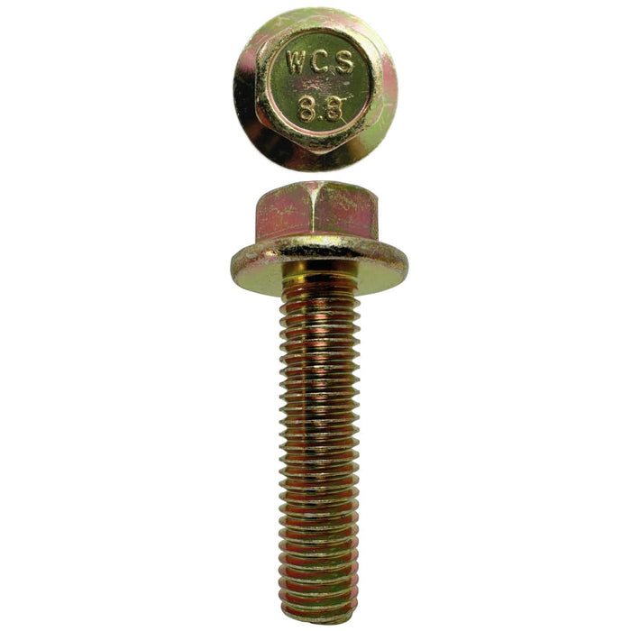 M10 X 40mm X 14mm A/F X 1.5p Non-Serrated Hex Flange Set Screw Coarse