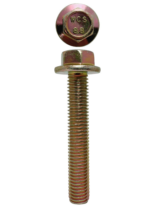 M10 X 60mm X 14mm A/F X 1.5p Non-Serrated Hex Flange Set Screw Coarse