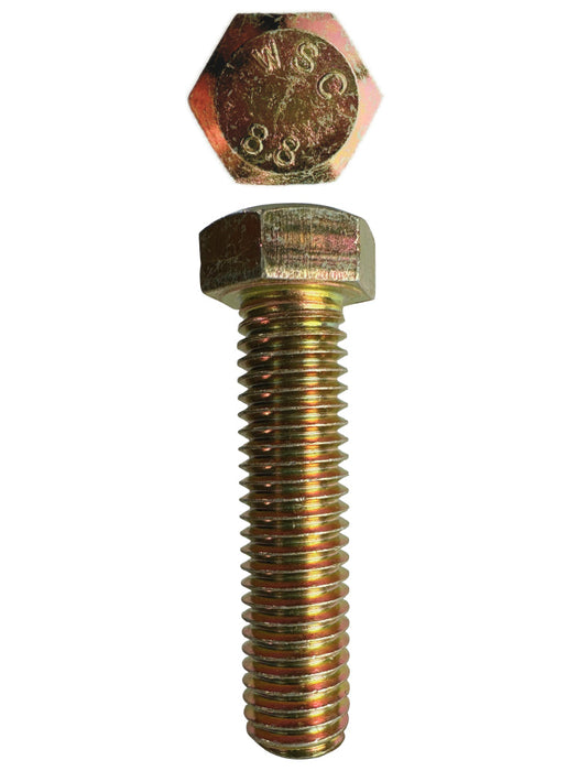 M10 X 40mm X 14mm A/F X 1.5 Hex Head Set Screw Coarse
