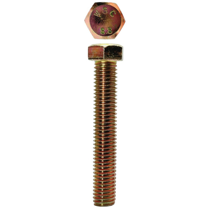 M10 X 60mm X 14mm A/F X 1.5 Hex Head Set Screw Coarse