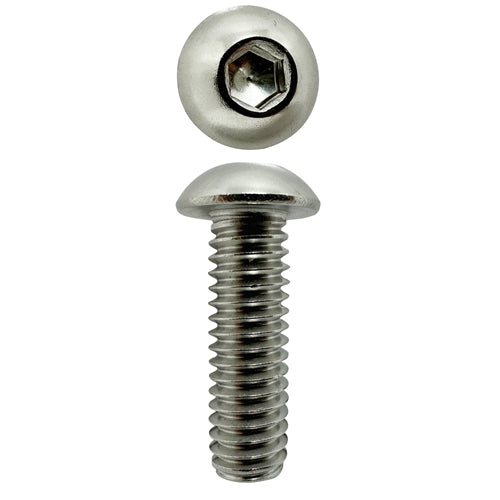 304 Stainless Steel 5/16 X 1 UNC Button Head Socket Screw