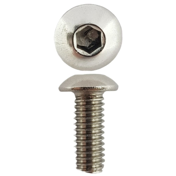 316 Stainless Steel Button Head Cap Screws M4 X 10 X 0.7