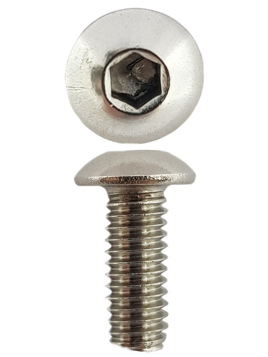 316 Stainless Steel Button Head Cap Screws M4 X 10 X 0.7