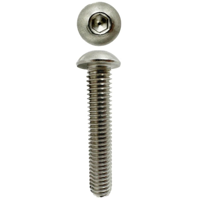 304 Stainless Steel 3/8 X 2 UNC Button Head Socket Screw