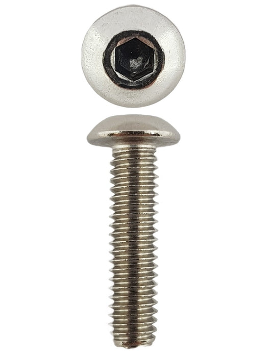 316 Stainless Steel Button Head Cap Screws M4 X 16 X 0.7