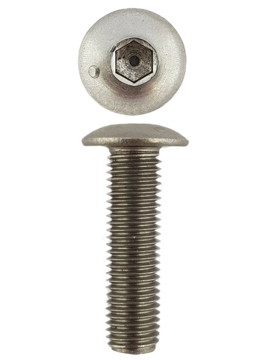 316 Stainless Steel Button Head Cap Screws M4 X 20 X 0.7