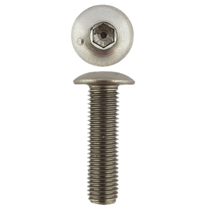 316 Stainless Steel Button Head Cap Screws M4 X 20 X 0.7