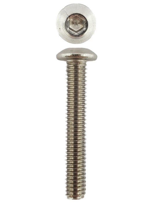 316 Stainless Steel Button Head Cap Screws M4 X 25  X 0.7