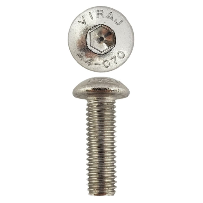 316 Stainless Steel Button Head Cap Screws M5 X 16 X 0.8