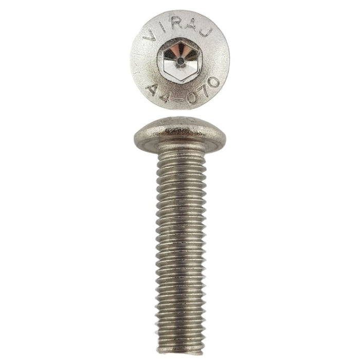316 Stainless Steel Button Head Cap Screws M5 X 20 X 0.8