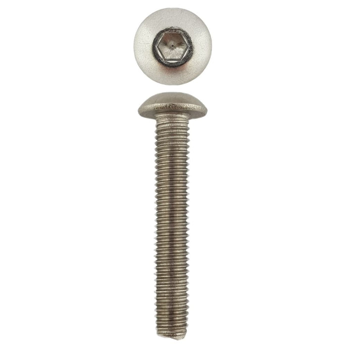 316 Stainless Steel Button Head Cap Screws M5 X 30 X 0.8